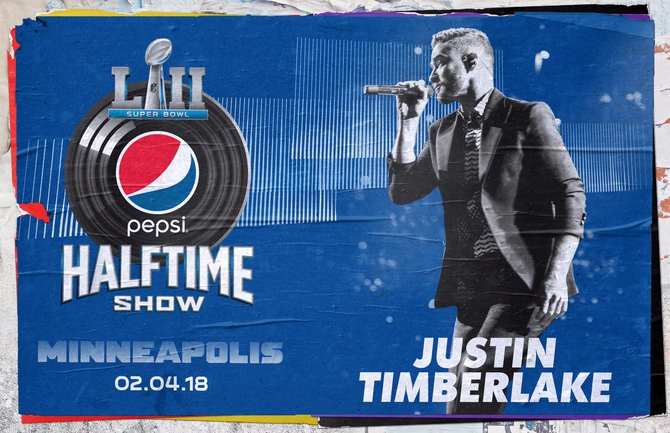 Джастин Тимберлейк станет хедлайнером Super Bowl 2018