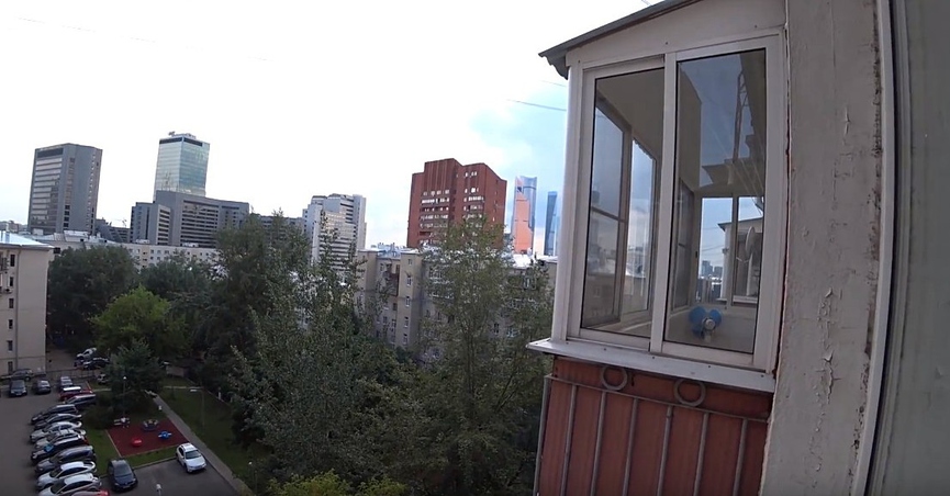 Вид из окон квартирыото: кадр YouTube