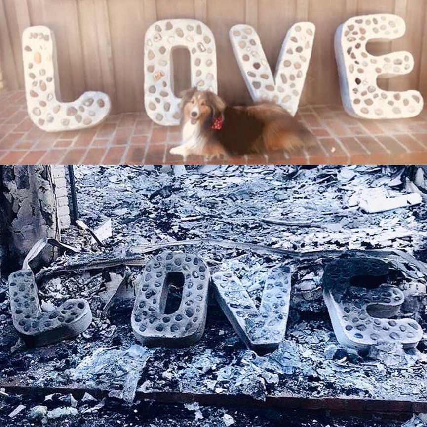 Декор из дома Майли и Лиама до и после пожара​Фото: ВКонтакте