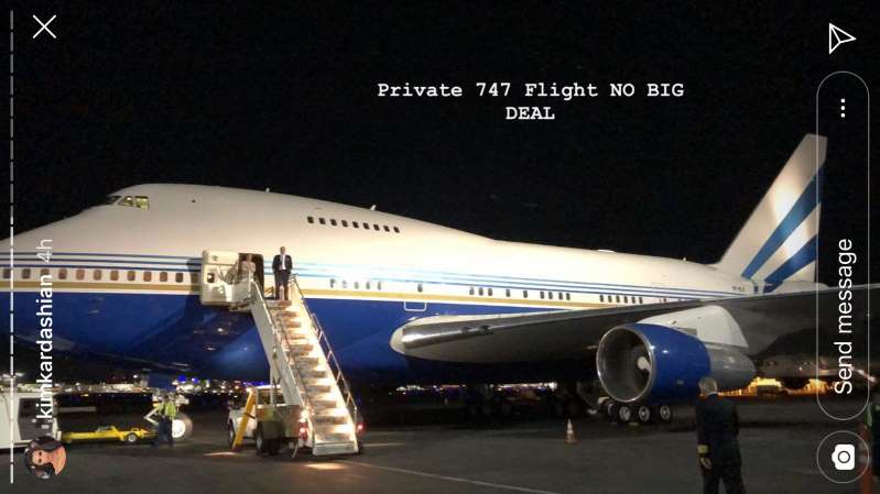 Частный самолёт Boeing 474Фото: Instagram