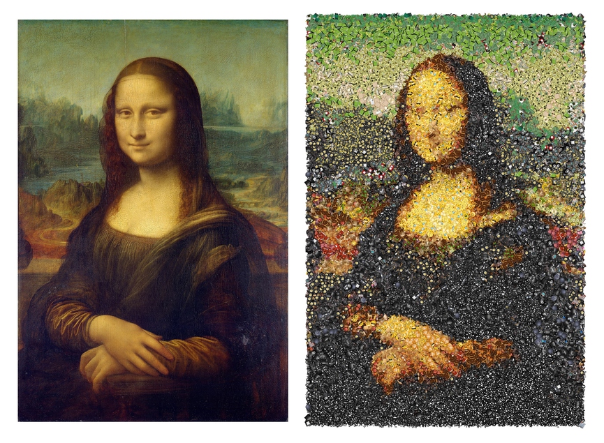 «Мона Лиза» - оригинал и эмодзи-версияФото: Emoji Mosaic