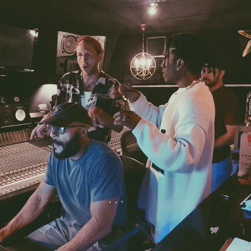Burns и A$AP Rocky записывают трек «Energy»​Фото: Instagram