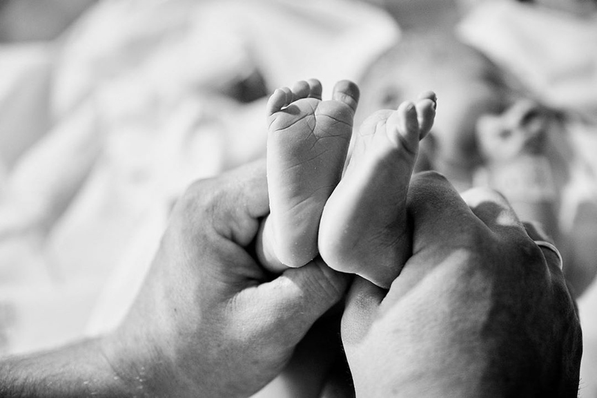 Ножки новорожденного сынаФото: Instagram