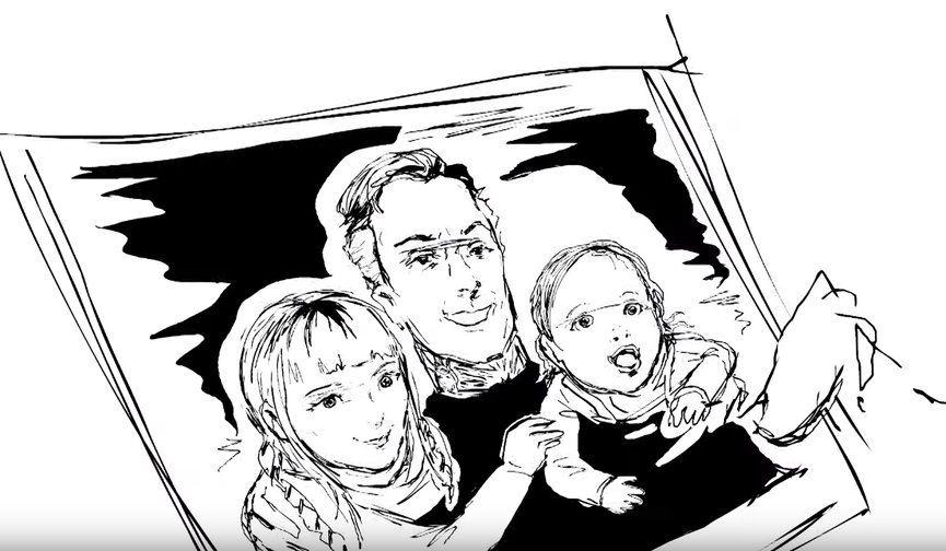 Нарисованная Пинк скучает по своей семьеФото: кадр из клипа