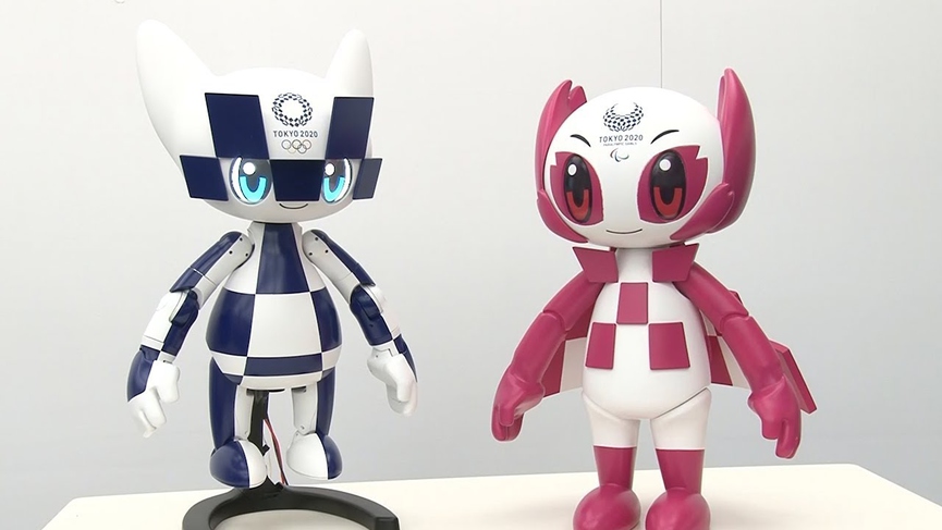 Роботы-талисманы Олимпиады 2020​Кадр из видео