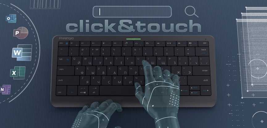 Клавиатура-тачпад Prestigio Click&Touch PSKEY1SGRU