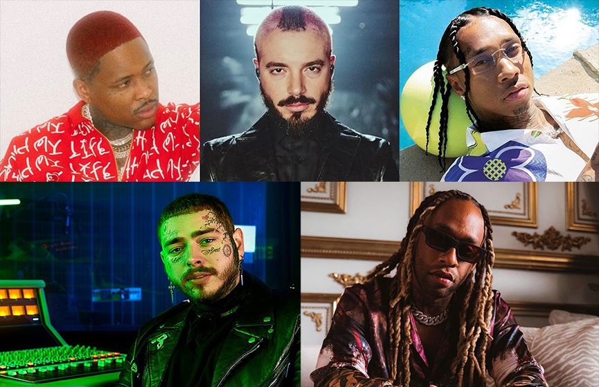 YG, Джей Бальвин, Tyga, Post Malone, Ty Dolla $ign​Фото: Instagram