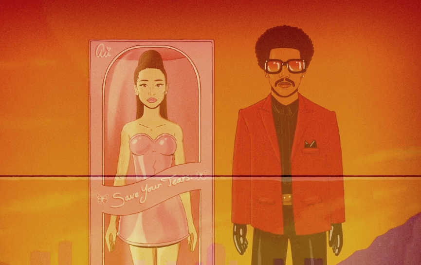 Анимационные версии Арианы Гранде и The Weeknd'аФото: кадр из видео
