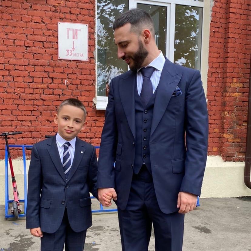 Леван Горозия и сын МихаилФото: Instagram