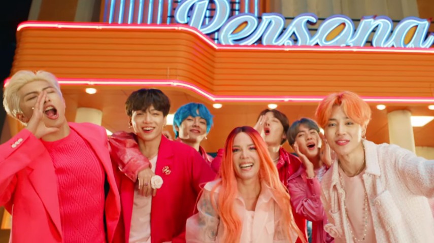 Где снимали клип bts boy with luv